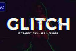 Free Download:Monochrome Glitch Transitions 59313015