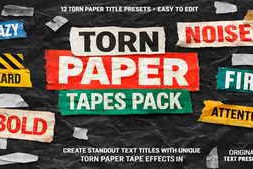 Free Download:Torn Paper Tapes Pack 62593266