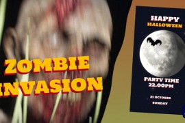 Zombie invasion on Halloween night 48259475
