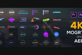 30 Figured Titles for Premiere Pro and After Effects | Mogrt & Aep 22910642