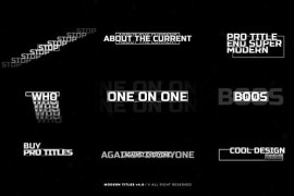 Modern Titles v4.0 | FCPX 49718898