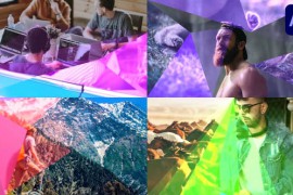 Glowing Triangular Transitions for After Effects 44678228