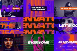 Dynamic Music Event Promo / EDM Festival Opener / Night Club Party Invitation / Typography Intro 428