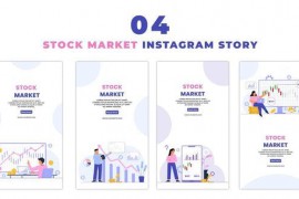 Creative Stock Market Flat Character Instagram Story 47454061
