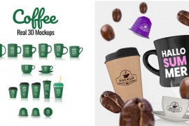 Coffee Real 3D Mockups 45571616