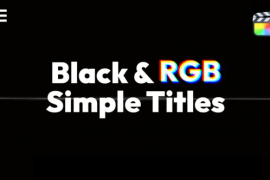 Black RGB Simple Titles \ FCPX 47581176