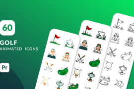 Golf Animated Icons | Premiere Pro MOGRT 48496327