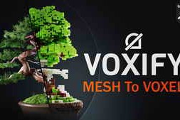 Free Download:Voxify v1.2 | Blender Mesh To Voxel Modifier