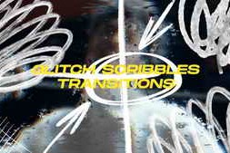  Free Download:Glitch Scribbles Elements Transitions | MOGRT 59897876
