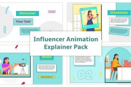Influencer Explainer Animation Scene Pack 45189224
