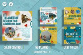 Summer Holiday Instagram Posts V2 47409300