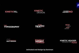 Kinetic Text Titles 1.0 | AE 43992879