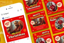 Merry Christmas Sale Instagram Promo Post 42047621