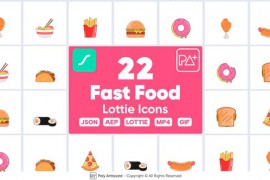 Fast Food Lottie Icons 48663086