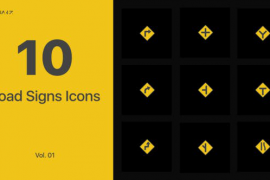 Road Signs Icons for Premiere Pro Vol. 01 45611336
