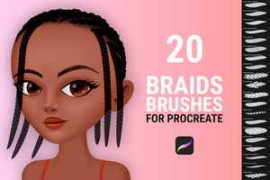 CreativeMarket – Braid Brushes for Procreate 6156603