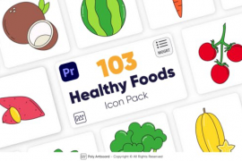 Healthy Food Icons For Premiere Pro 47043281