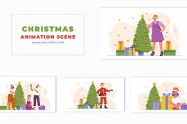 Christmas Festival Special Character 2D Animation Scene 49657560