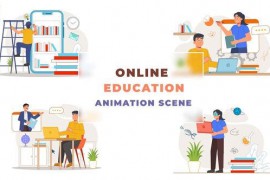 Online Education Explainer Animation Scene 43663343