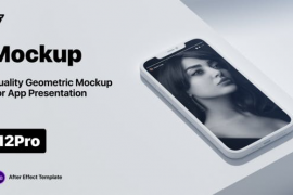 Geometric Mockup | Phone App 34000305