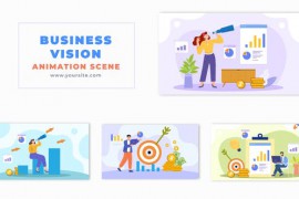 Flat Design Character Business Vision Animation Scene 49459450