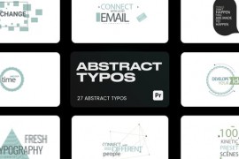Abstract Typo for Premiere Pro 43435722