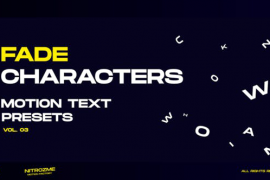 Characters Motion Text: Fade Vol. 03 45757023