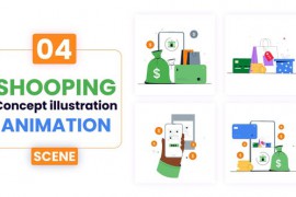 Shooping Concept Illustration Animation 52622669