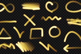 Light Painting Elements Signs and Strokes 52646514