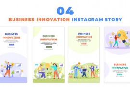2D Vector Entrepreneurship Animated Character Instagram Story 48060089