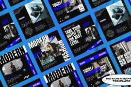 Tixcel Futuristic Instagram Posts | Mogrt 49344427