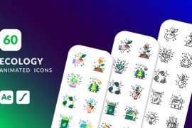 60 Ecology Animated Icons | After Effects 44651088