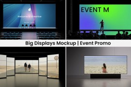 Big Displays Mockup | Event Promo 52233693