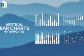 40 Vertical Bar Charts | Infographics Pack 39864357