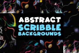 Abstract Scribble Backgrounds | DaVinci Resolve 45801409