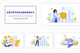 Cryptocurrency Market Happy Investors Animation Scene 47278888