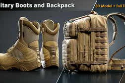 Artstation – Military Boots and Backpack Tutorials
