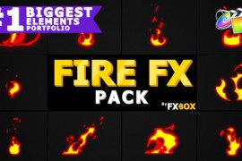 Cartoon Fire Elements | FCPX 23461575