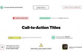 Call-to-Action Titles for Davinci Resolve 45114460