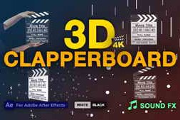 Clapperboard 3D | AE 42306531