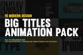 Big Titles Animation Pack 44138670
