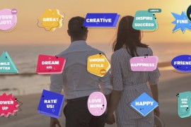 Flat Colorful Badges for DaVinci Resolve 47924818
