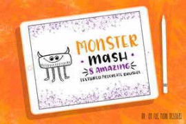 Free Download:Monster Mash Textured Procreate Brushes