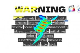 Warning Glitch Logo Reveal 48777260