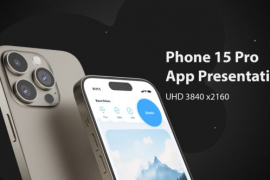 Phone 15 Pro App Presentation Mockup 48294247