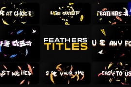 Feathers Titles for After Effects 48193749