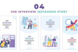 Job Interview Character Instagram Story template 47393370