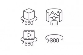 360 angle line animation library 51474244