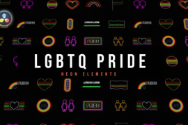 LGBTQ Pride Neon Elements 52617476
