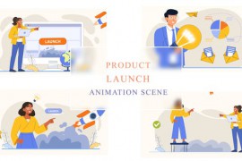 Product Launch Animation Scene 43066361